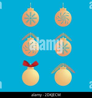 bundle of six happy new year set icons vector illustration design Stock Vector