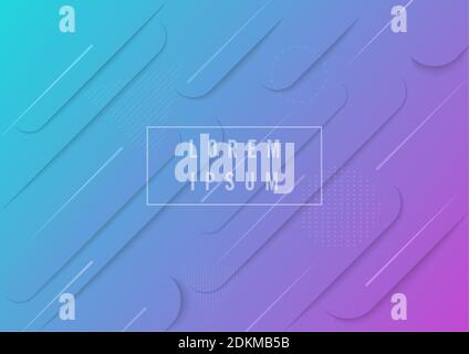 Minimal geometric background. Dynamic shapes composition. Eps10 vector. Stock Vector