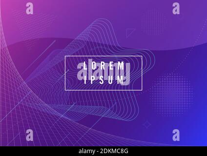 Abstract minimal geometric background. Dynamic shapes composition. Eps10 vector. Stock Vector