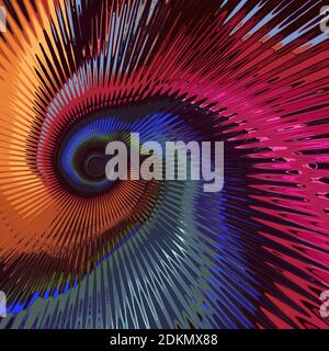 Abstract fractal background Spiral Wings And grungy glass texture computer-generated image. Digital artwork for creative graphic design illustration. Stock Photo