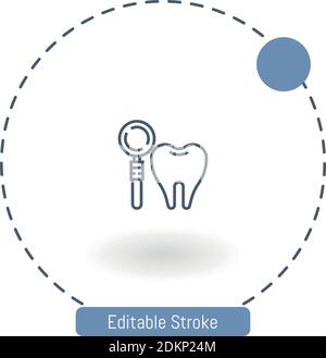 decay vector icon editable stroke outline icons for web and mobile Stock Vector