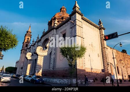 Church of Santa Rosa de Viterbo, Santiago de Queretaro, Queretaro, Mexico Stock Photo