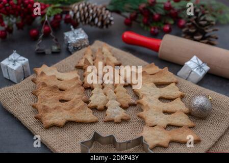 Spekulatius, german christmas cookies Stock Photo