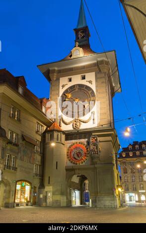 Zytglogge clock tower Old Town Bern Switzerland Stock Photo