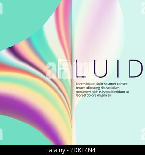 Banner background design. Colored modern abstract template Stock Vector