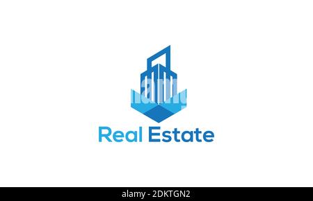 Real Estate logo design Stock Vector