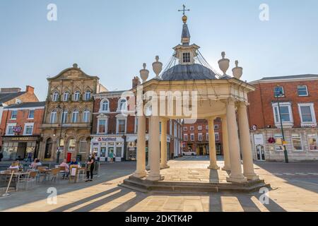 View of the Bandstand in the Market Square, Beverley, North Humberside, East Yorkshire, England, United Kingdom, Europe Stock Photo