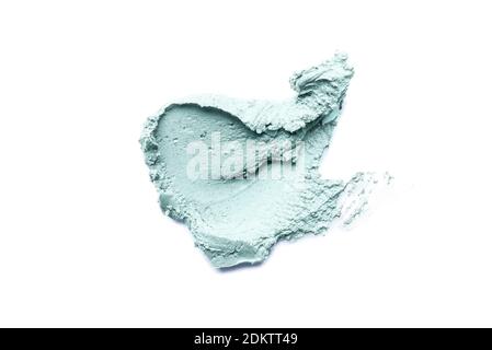 Smear of cosmetic clay on a white background. Stock Photo