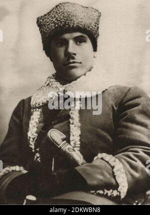 Archival photo of Semyon Timoshenko. 1920s Semyon Konstantinovich Timoshenko (1895 – 1970) was a Soviet military commander and Marshal of the Soviet U Stock Photo