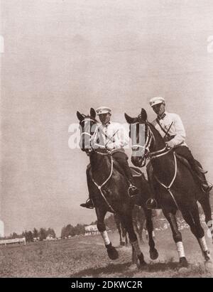 Red Cavalry of Red Army. 1930s. From soviet propaganda book Stock Photo