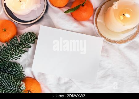 Winter still life composition in vintage style. Stock Photo