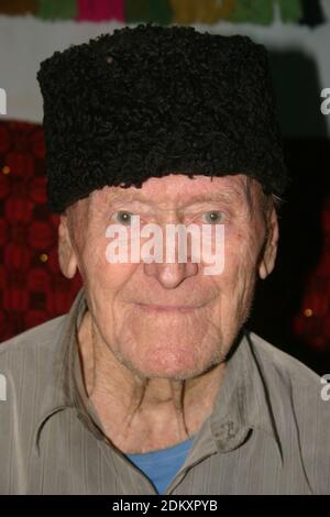 Portrait of elderly man in Vrancea County, Romania Stock Photo