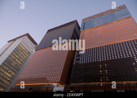 Seoul. 14th Dec, 2020. Office buildings in Seoul, Dec 14, 2020 : Office buildings are seen at the close of the office hours in Seoul, South Korea. Credit: Lee Jae-Won/AFLO/Alamy Live News Stock Photo