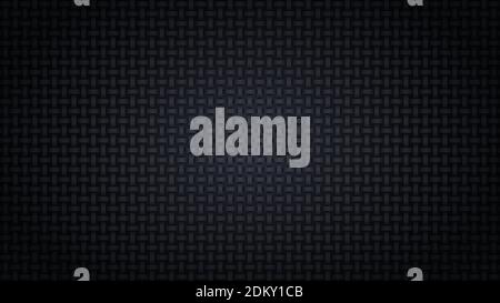 Dark background with lighting. Carbon fiber texture, vector illustration. Stock Vector