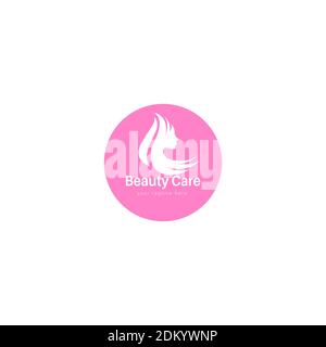 Beautiful beauty care logo. Stock Vector
