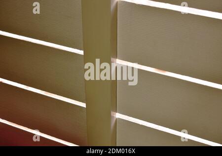 sunlight sift out from door ajar in home Stock Photo