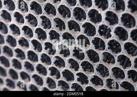 Multi-stage air filter with UV radiation and activated carbon granules. Air purification and disinfection system. HEPA filter for health, protection f Stock Photo