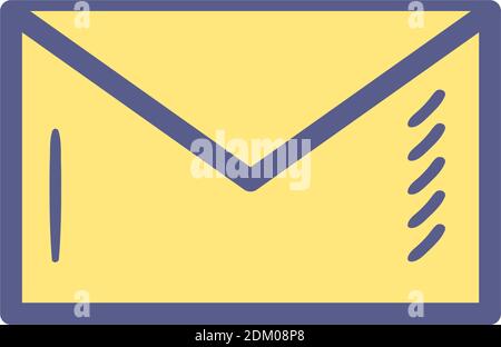 Envelope of email message and letter theme Vector illustration Stock ...