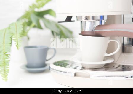 Coffee marker profesional for home Stock Photo