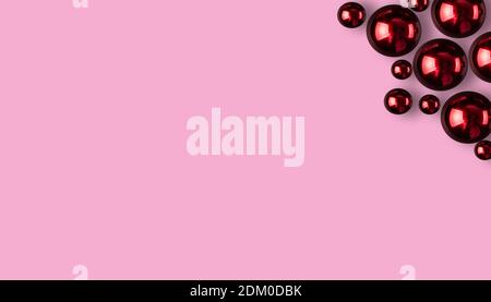 A Christmas decoration with colored and copy space Stock Photo