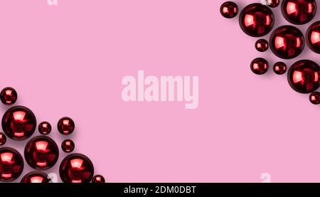 A Christmas decoration with colored and copy space Stock Photo