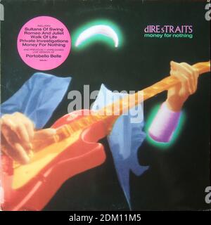 Dire Straits - Money For Nothing - Vintage vinyl album cover Stock Photo