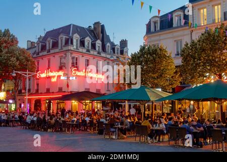 Ernest Hemingway Cafe, Bar, Reims, Champagne, Frankreich Stock Photo