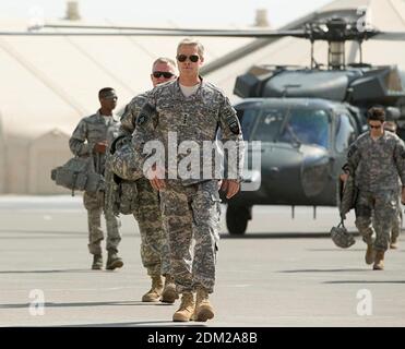 WAR MACHINE 2017 Netflix film with Brad Pitt as General Glen McMahon Stock Photo