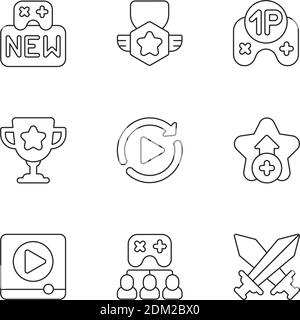 bundle of video game icons Stock Vector Image & Art - Alamy