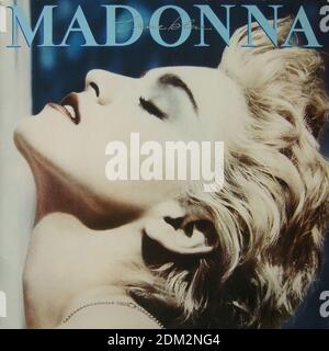 MADONNA マドンナ TRUE BLUE RIAA認定 プラチナ・ディスク記念