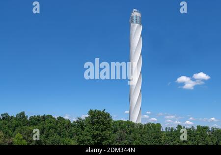 elevator test tower in rottweil stock photo alamy