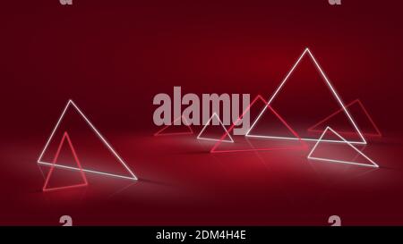 Abstract Neon or LED Background Concept and Design Stock Photo