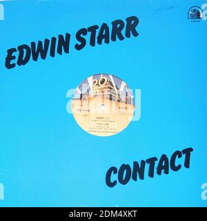 Edwin Starr   Contact  - Vintage Vinyl Record Cover02 Stock Photo