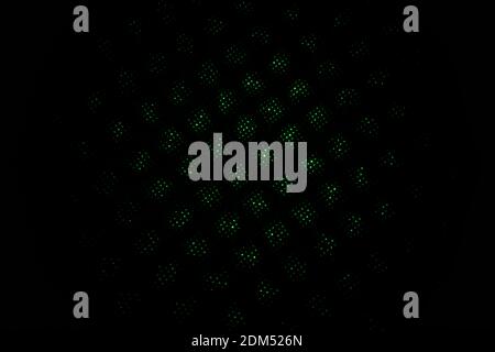 Abstract translucent green points arranged in squares Stock Photo