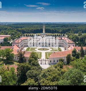 Beautiful Eszterhazy Castle aerial photo Stock Photo