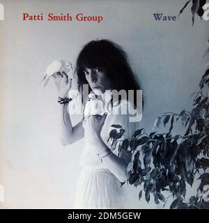 Patti Smith Group Wave Tod Rundgren  - Vintage Vinyl Record Cover Stock Photo