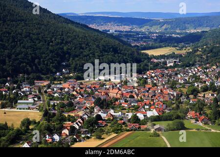 Amorbach is a town in Lower Franconia with many historical sights Stock Photo