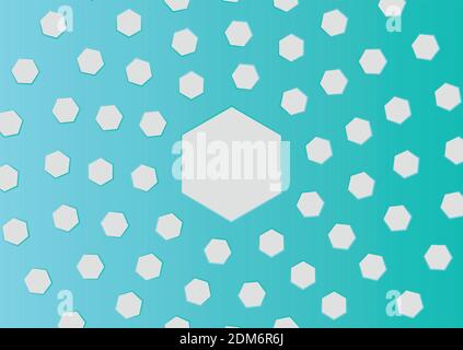 Abstract circular hexagon background Stock Vector