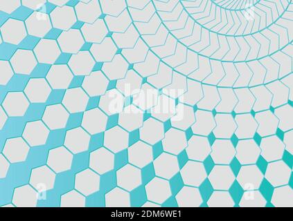 Abstract hexagon shapes background Stock Vector