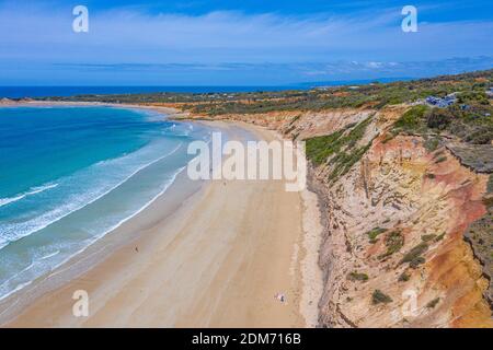 Aerial view of a beach at Anglesea in Australia Stock Photo