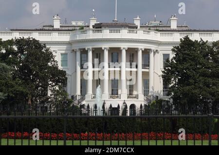 Exterior shot of the West Wing of the White House containing the Oval Office, Washington DC
