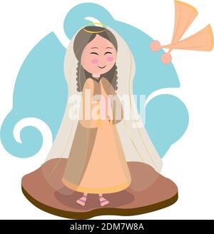 Cartoon of an angel Stock Vector