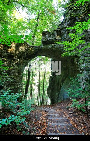 The Rock Gate Is A Sight Of Emmendorf Near Kinding Stock Photo