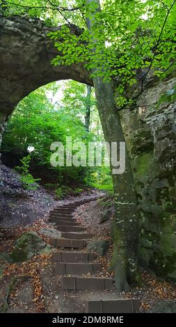 The Rock Gate Is A Sight Of Emmendorf Near Kinding Stock Photo