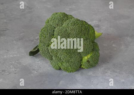 Broccoli isolated on white background. Raw broccoli vegetable close up Stock Photo