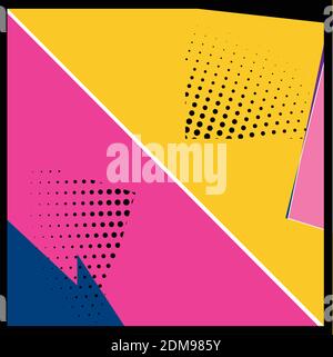 Halftone comic background Stock Vector