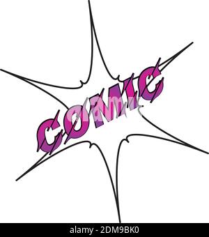 Comic speech bubble Stock Vector
