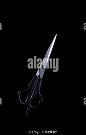 scissors on a black background Stock Photo