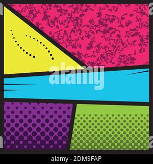 Halftone comic background Stock Vector
