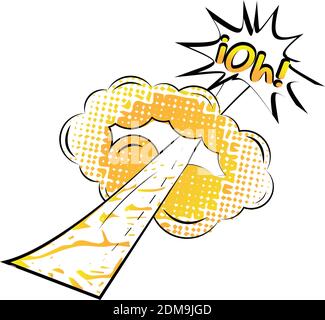 Comic explosion effect Stock Vector